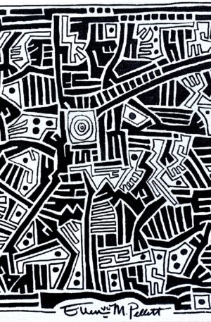 New Hope, Ink, 10x10 - by Ellen M Pellet