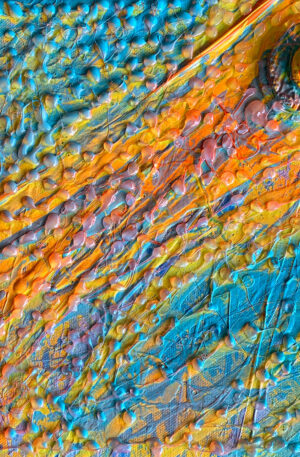 Lifes Joys, Mixed Media, Acrylic, Glue, 10x10 - by Anita Wexler