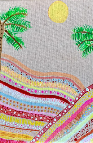 Down To Earth, Acrylic, 10x10 - by Bliss Fago