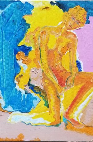 Apollo, Acrylic, 10x10 - by Sebastian Stoici